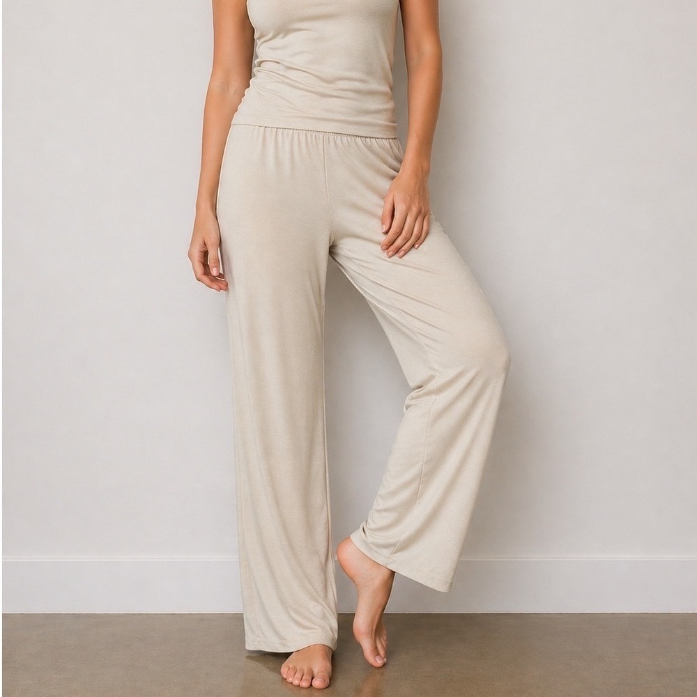 SKIMS Sleep Pajama Lounge Pants Taupe XL